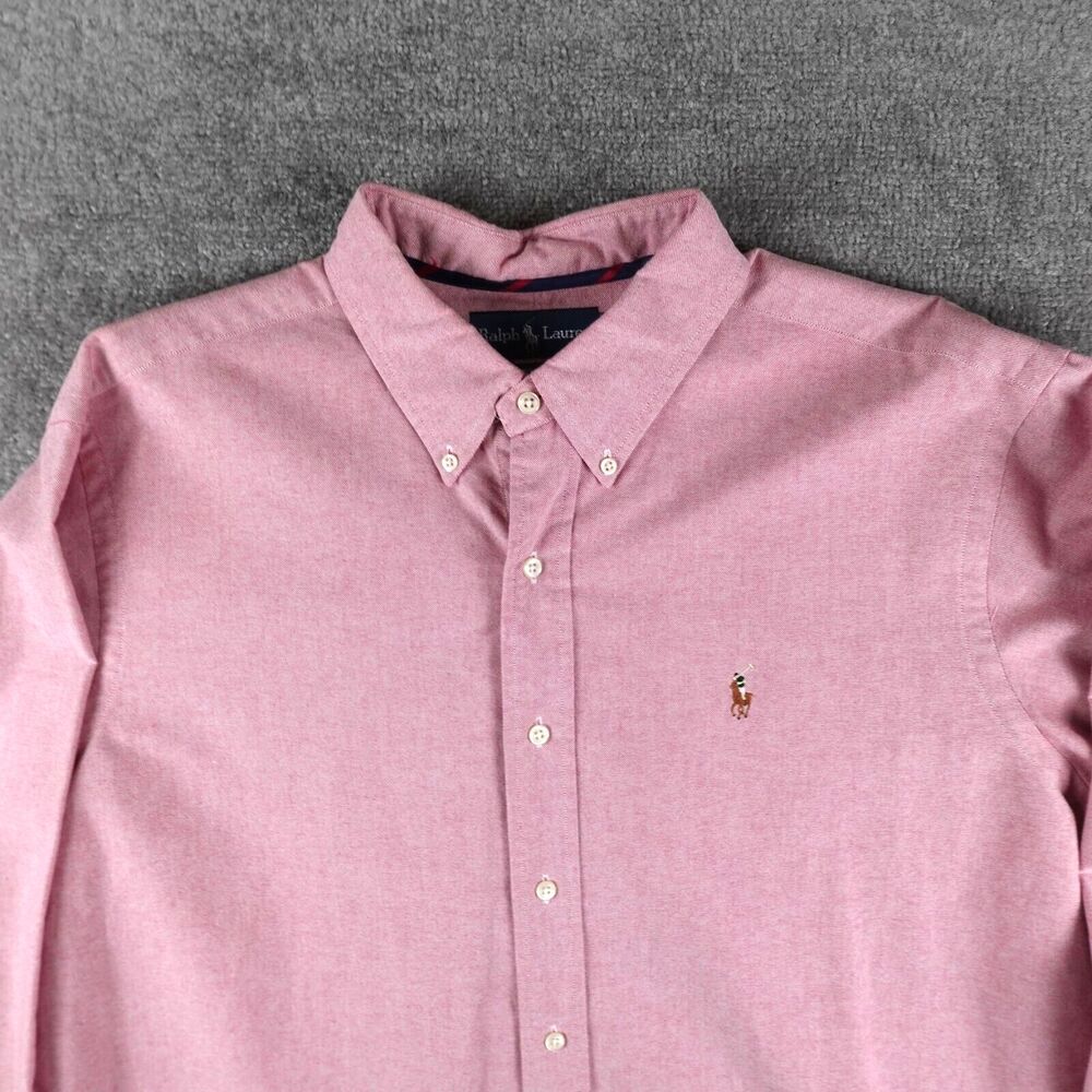 Polo Ralph Lauren Shirt Mens XL Salmon Pink Classic Fit Button Down Flesh Pony - Picture 2 of 8